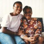 Celebration of Life Eulogy daughter hugging her mum while sitting on a sofa