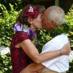 Mixed Culture Wedding Snow van Putten wedding happy bride and groom embracing and kissing