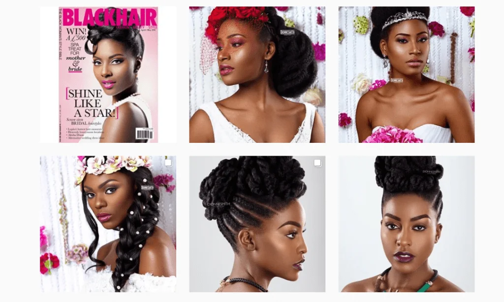Weddings OnPoint on Instagram: “Beautiful ♥️♥️ @ladyofmodesty Makeup  @mua_ttt_tia #wed… | Black wedding hairstyles, Black bridesmaids hairstyles,  Long hair styles
