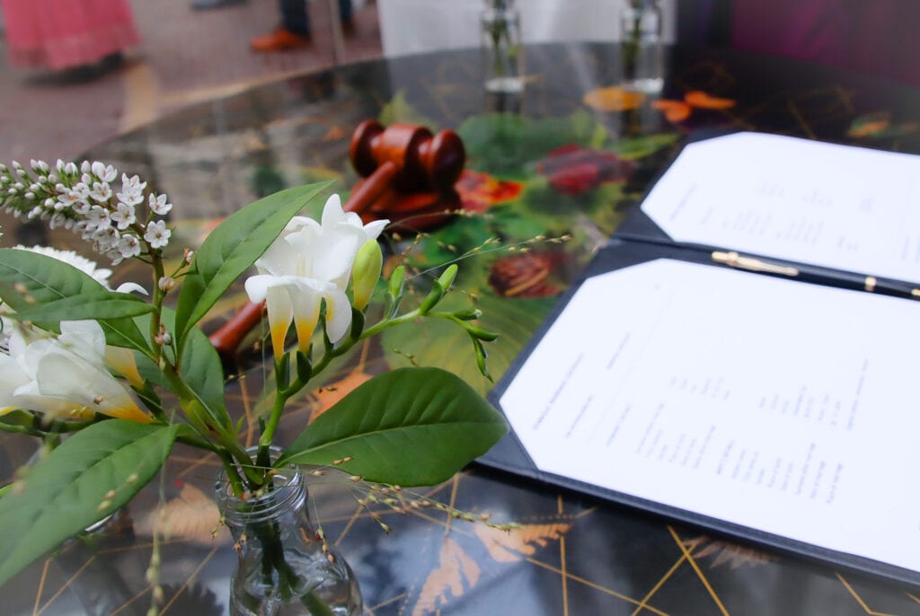 Geregistreerd partnerschap feest symbolisch akte