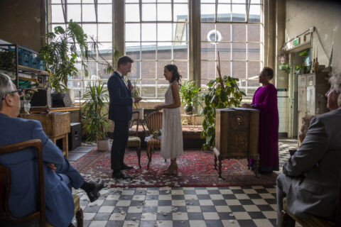non-religious wedding officiant speech -Ketelhuis Strijp-S Eindhoven, The Netherlands