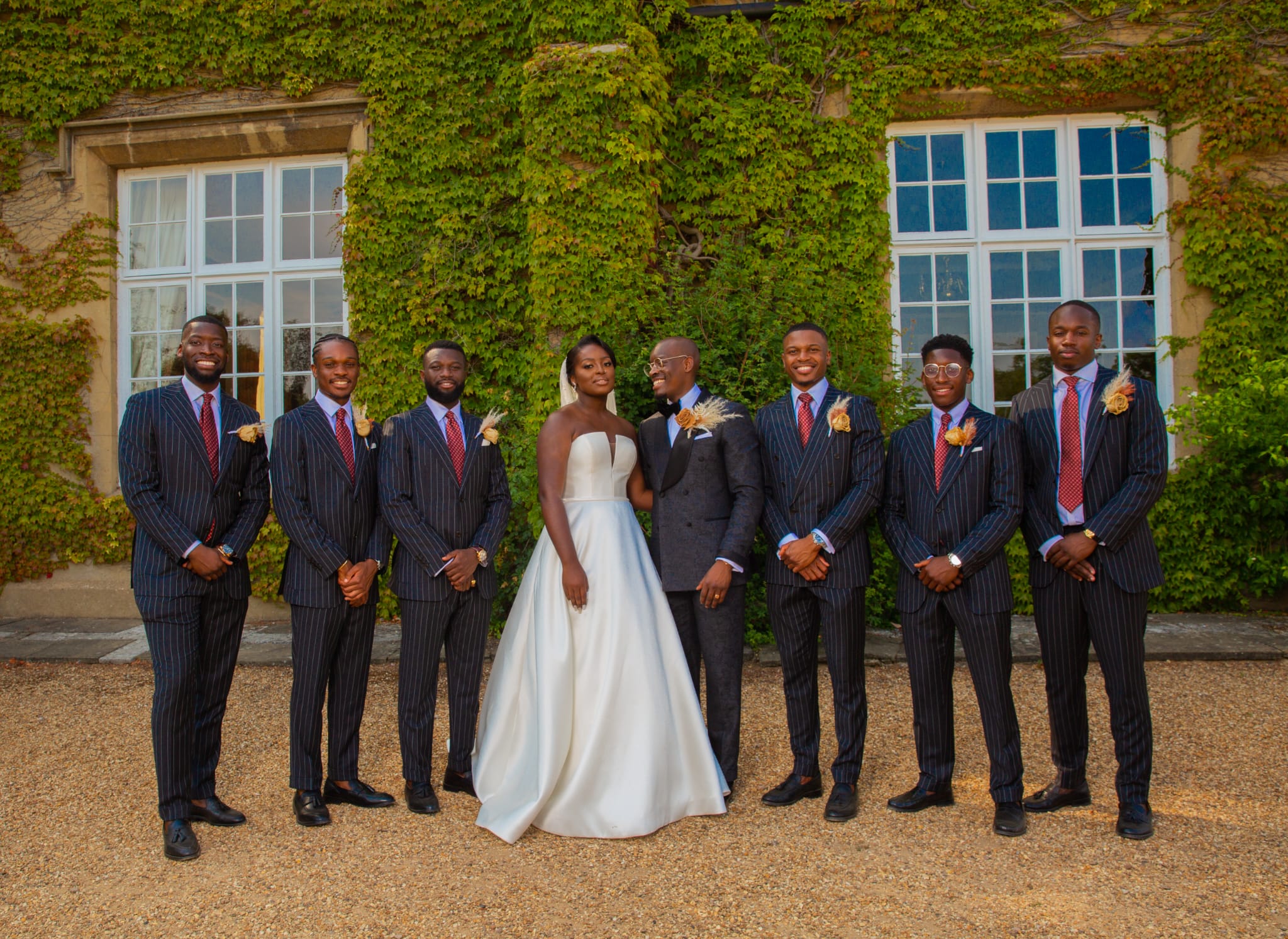 Midweek wedding celebration with bride, groom family and friends at a weekday wedding venue.