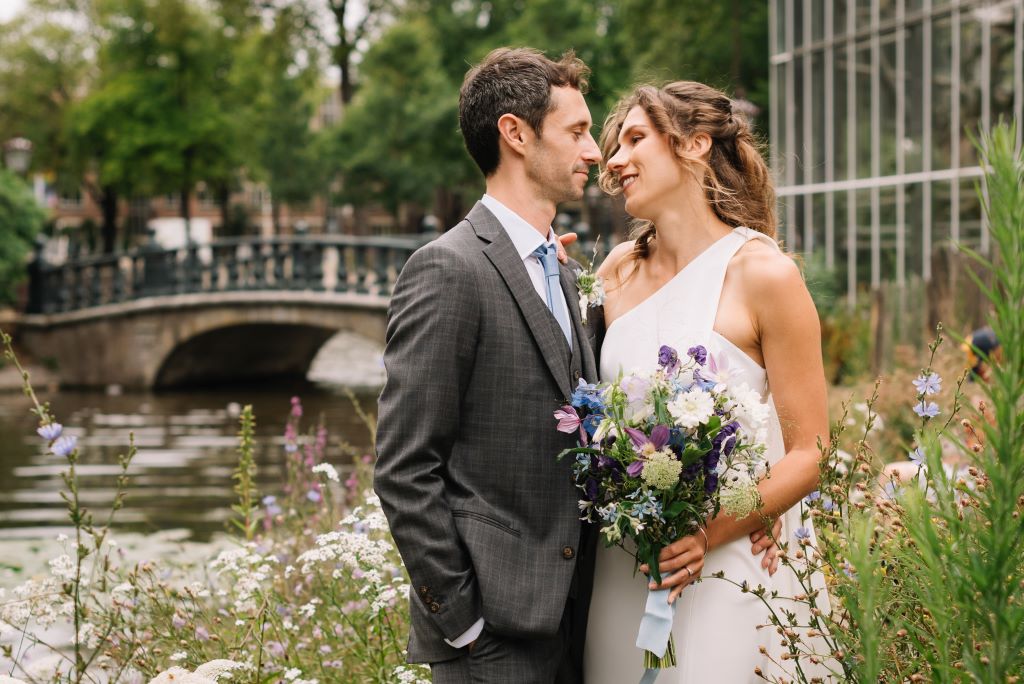 man and woman looking deep into each others eyes