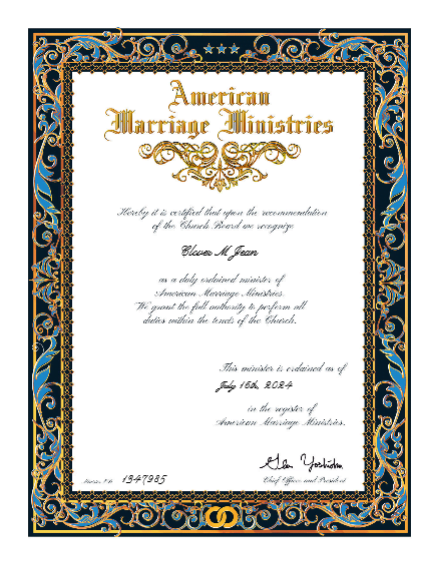 Native English-Speaking Wedding Celebrant, Black Secular Wedding Celebrant & Bilingual & veteran marriage officiant for a meaningful wedding day