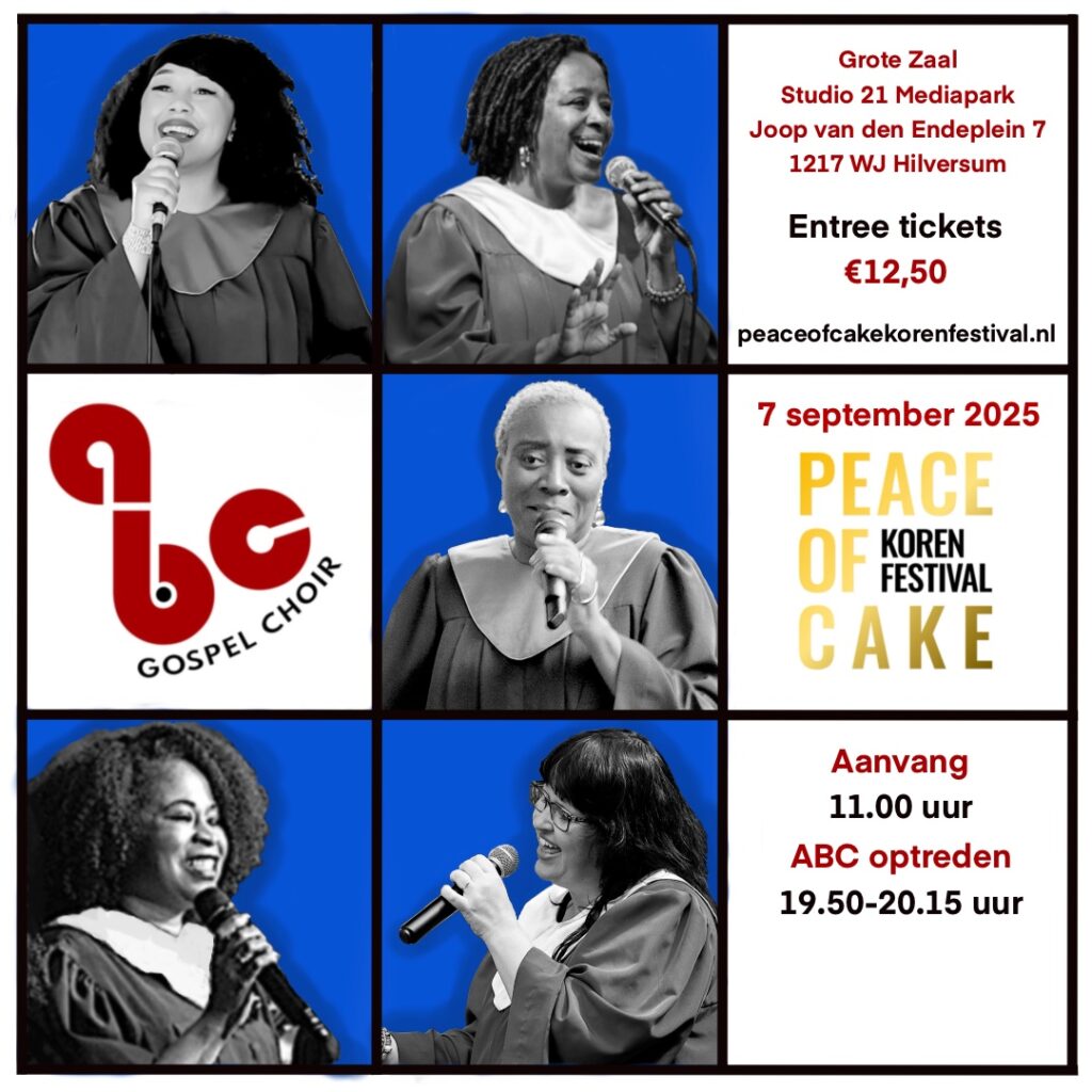 Black gospel choir Amsterdam vijf zangeressen tijdens een bruiloft