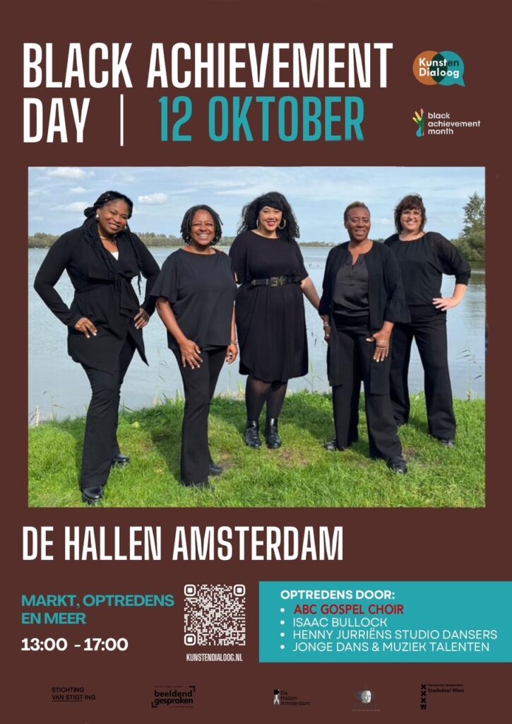ABC Gospel Choir performing at De Hallen, Amsterdam during the Black Achievement Month organised door Café Belcampo