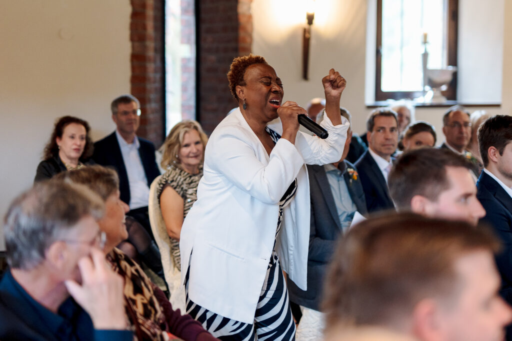 Gospel and soul wedding love songs performed by singer